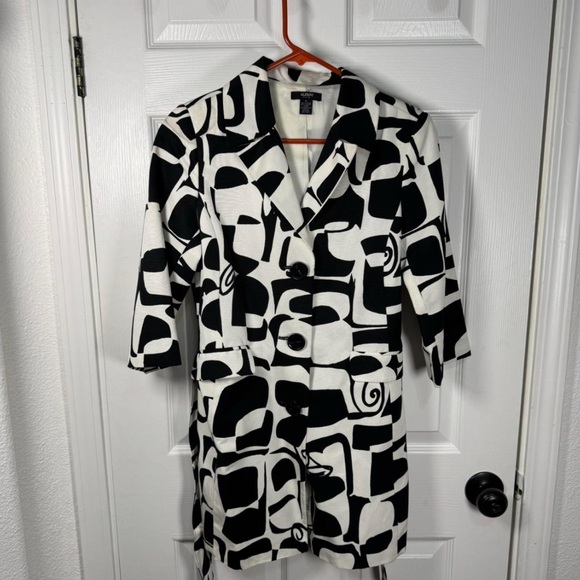 Alfani Black and White Geometric Blazer Dress - Picture 3 of 8
